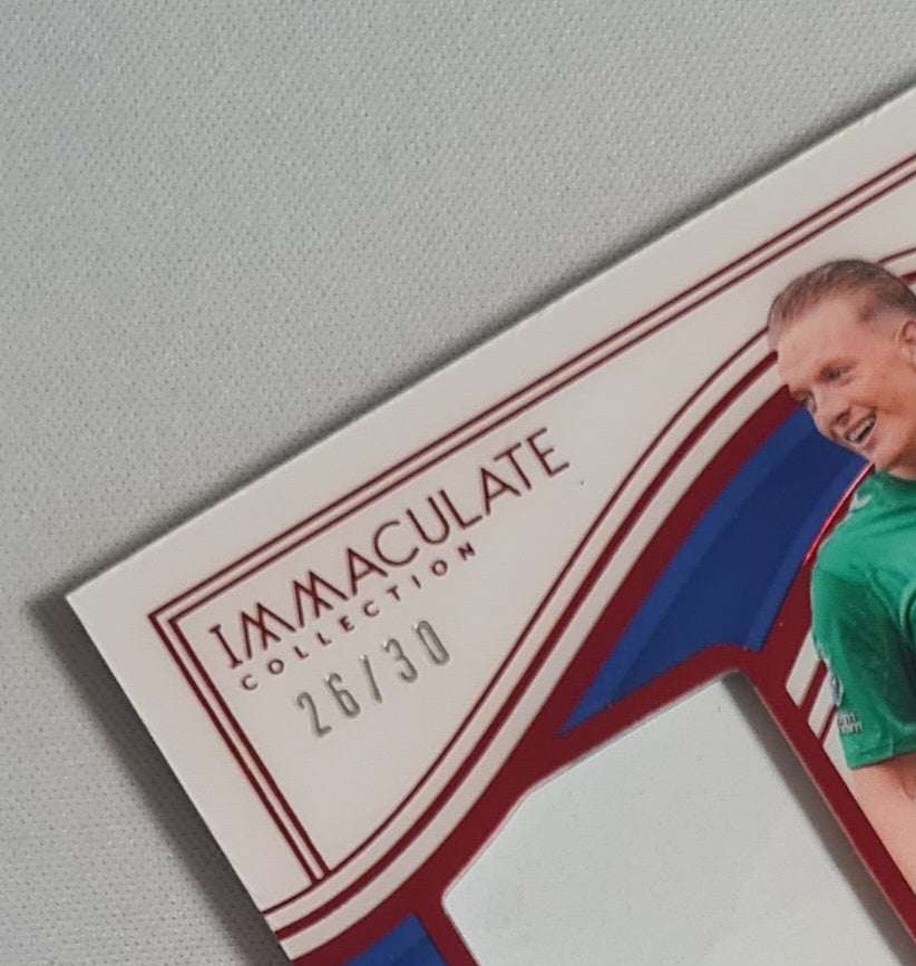 Jordan Pickford - 2023/24 Panini Immaculate Collection Soccer (Everton 1878) #MA-JP /30 /Patch /Autograph