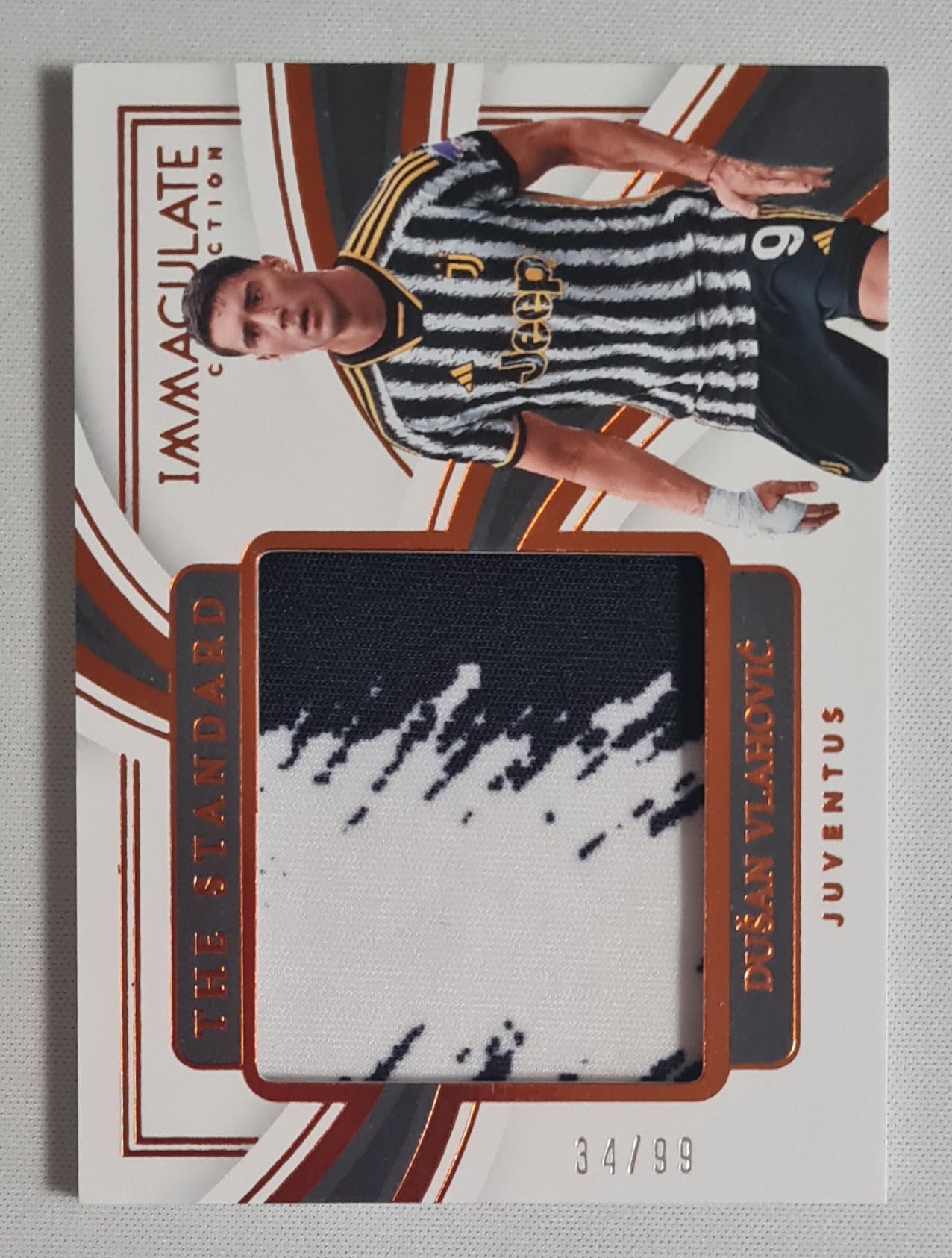 Dusan Vlahovic - 2023/24 Panini Immaculate Soccer The Standard - Juventus #TS-DV /99 /Autograph