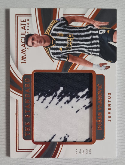 Dusan Vlahovic - 2023/24 Panini Immaculate Soccer The Standard - Juventus #TS-DV /99 /Autograph