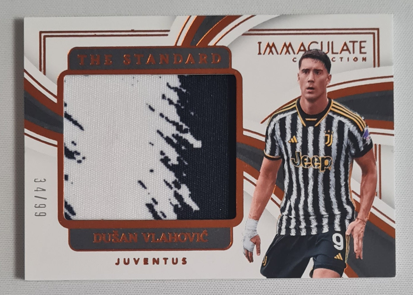 Dusan Vlahovic - 2023/24 Panini Immaculate Soccer The Standard - Juventus #TS-DV /99 /Autograph