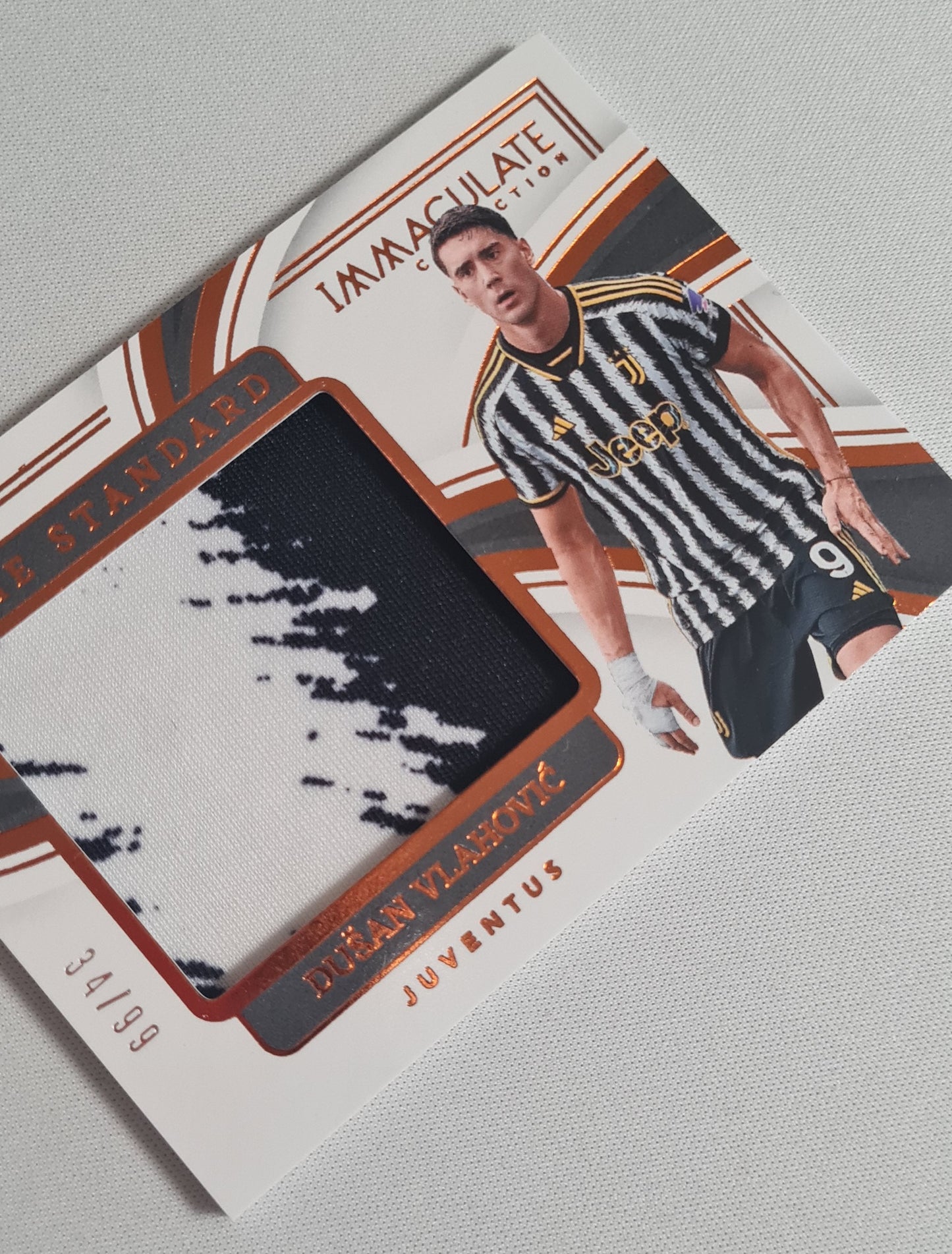 Dusan Vlahovic - 2023/24 Panini Immaculate Soccer The Standard - Juventus #TS-DV /99 /Autograph