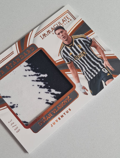 Dusan Vlahovic - 2023/24 Panini Immaculate Soccer The Standard - Juventus #TS-DV /99 /Autograph