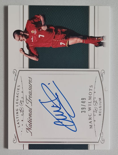 Marc Wilmots - 2018 Panini National Treasures Soccer Team Belgium Lasting Legacies #LL-MW /49 /Autograph