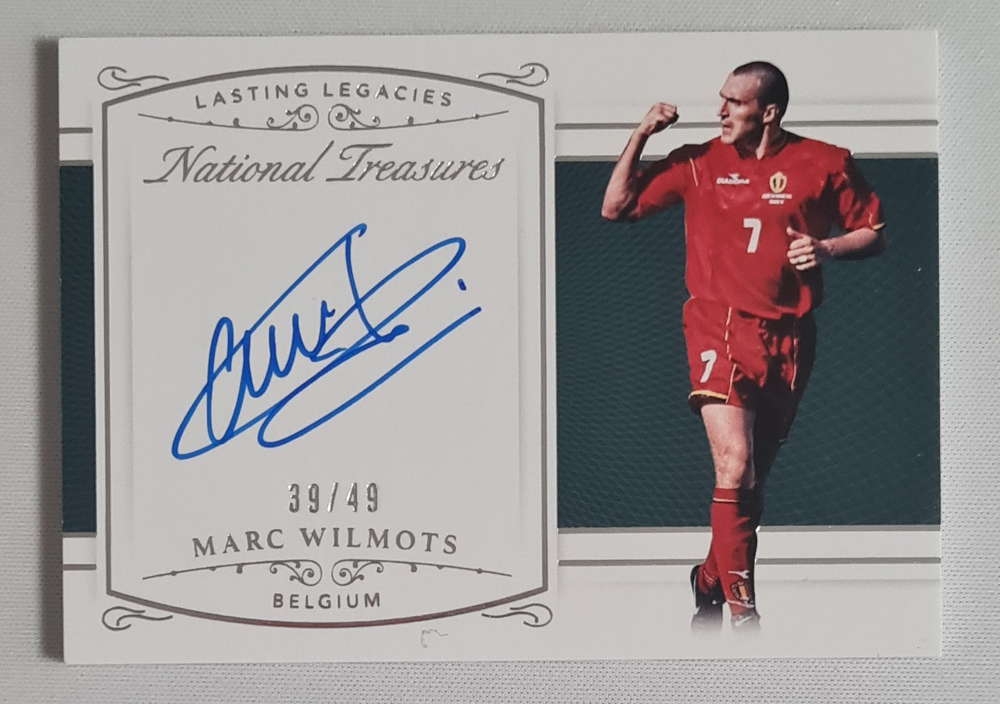 Marc Wilmots - 2018 Panini National Treasures Soccer Team Belgium Lasting Legacies #LL-MW /49 /Autograph
