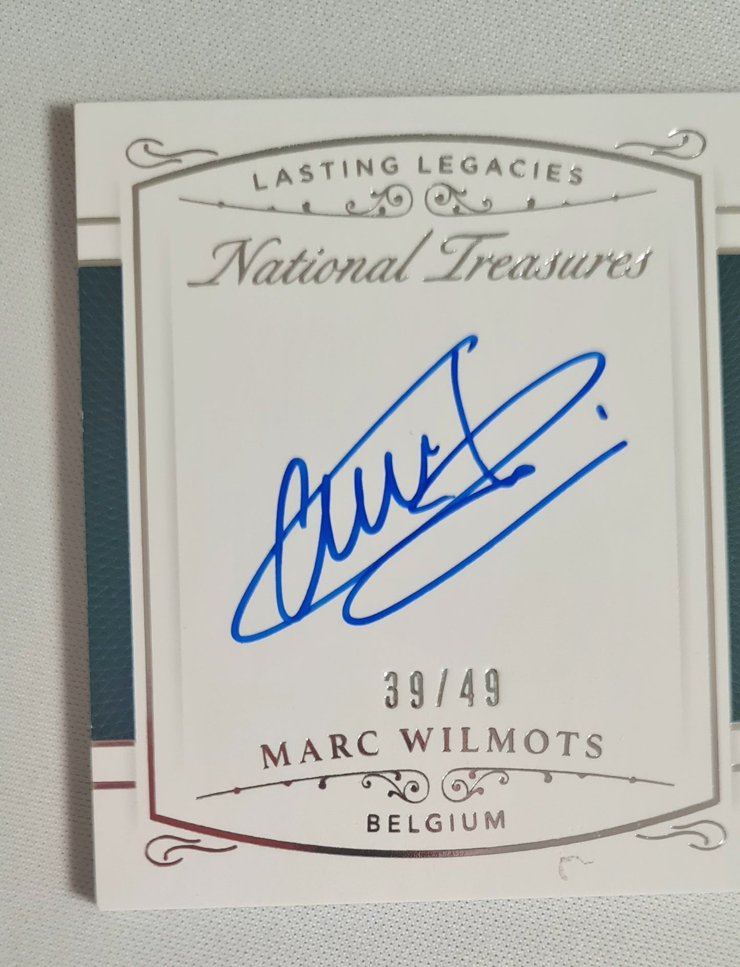 Marc Wilmots - 2018 Panini National Treasures Soccer Team Belgium Lasting Legacies #LL-MW /49 /Autograph