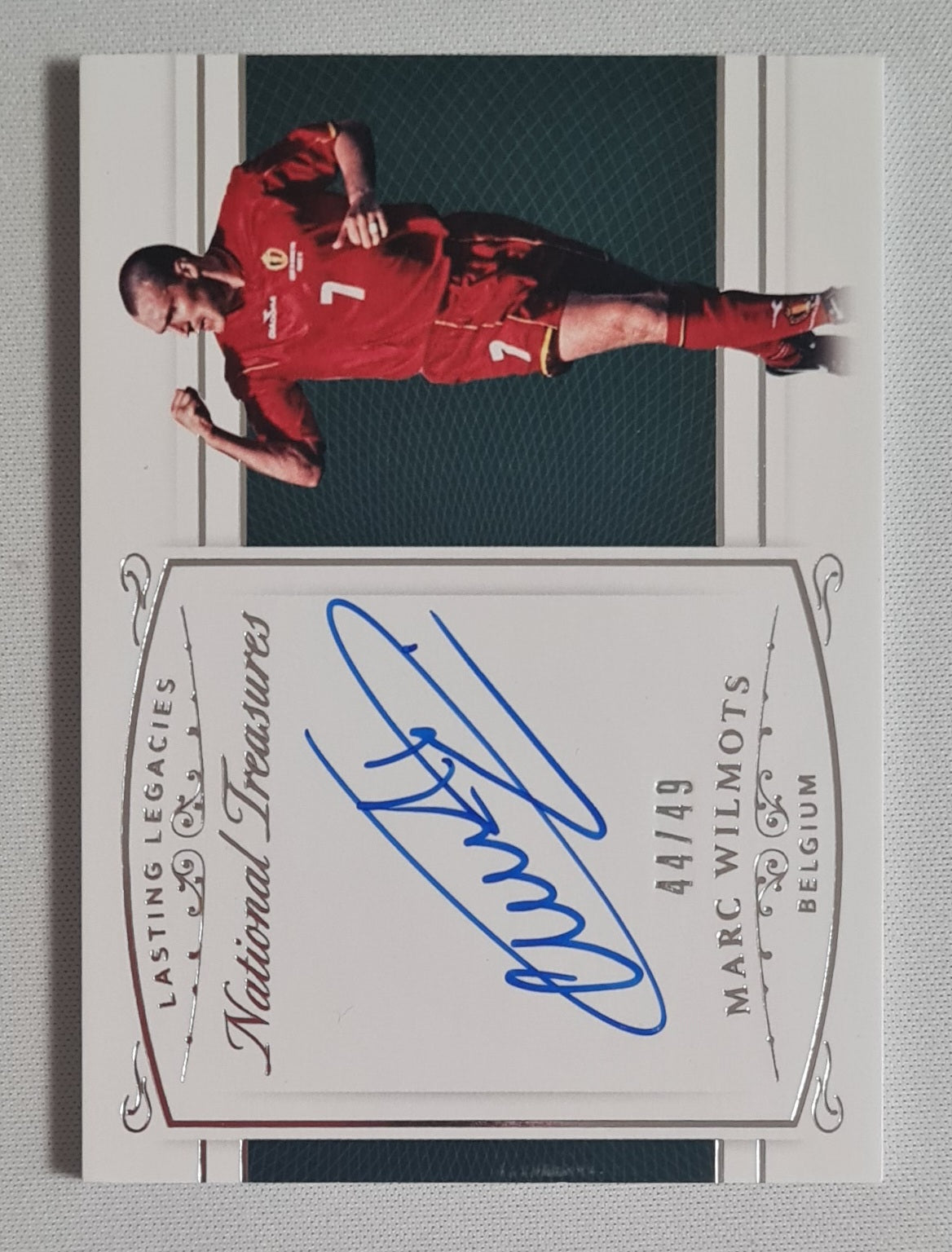 Marc Wilmots - 2018 Panini National Treasures Soccer Team Belgium Lasting Legacies #LL-MW /49 /Autograph