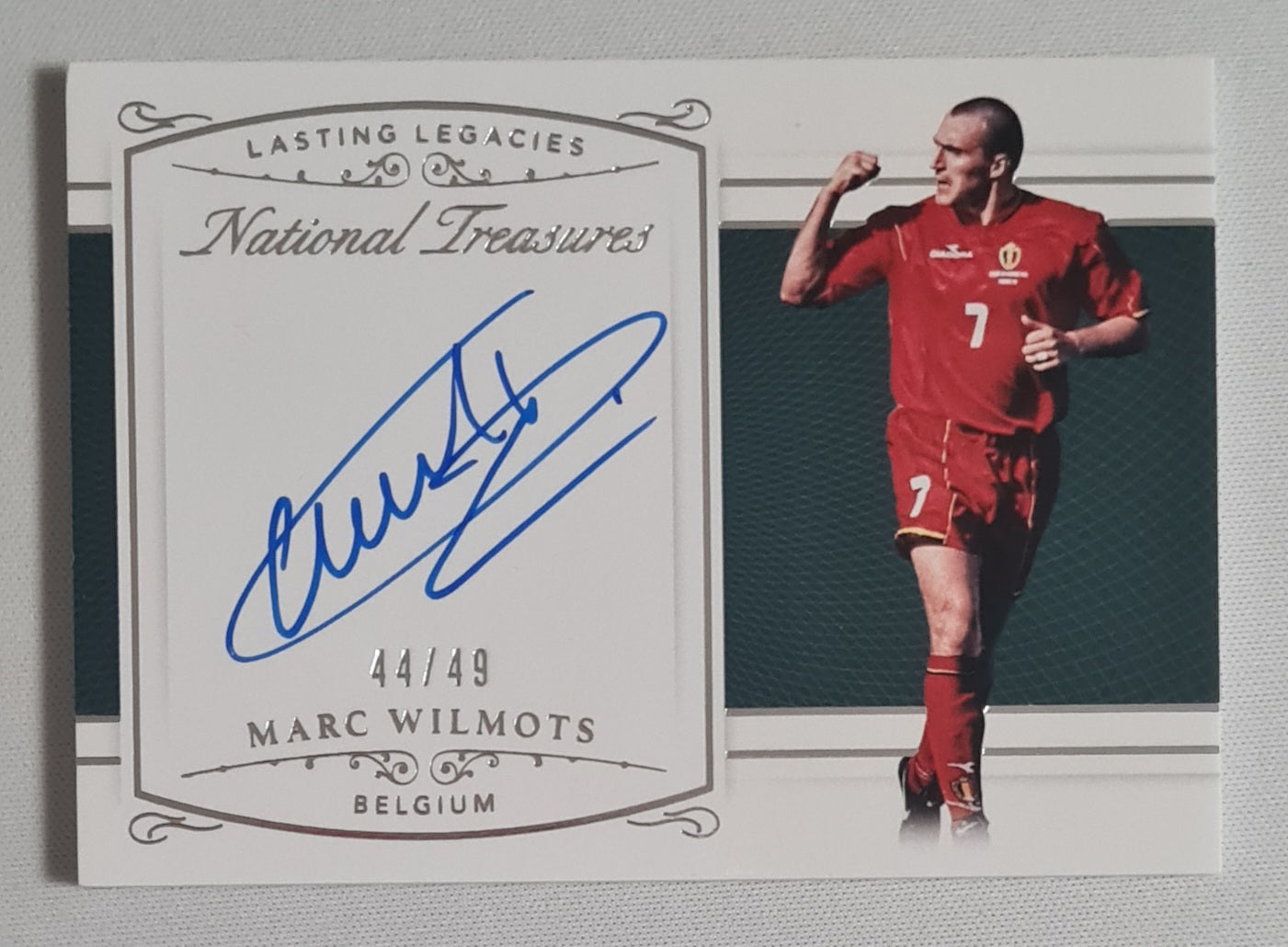Marc Wilmots - 2018 Panini National Treasures Soccer Team Belgium Lasting Legacies #LL-MW /49 /Autograph