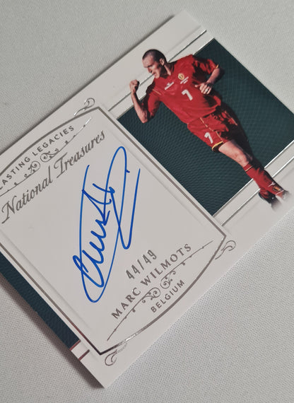 Marc Wilmots - 2018 Panini National Treasures Soccer Team Belgium Lasting Legacies #LL-MW /49 /Autograph