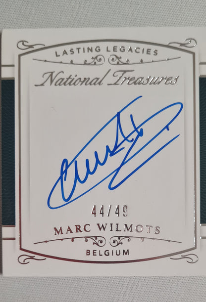 Marc Wilmots - 2018 Panini National Treasures Soccer Team Belgium Lasting Legacies #LL-MW /49 /Autograph