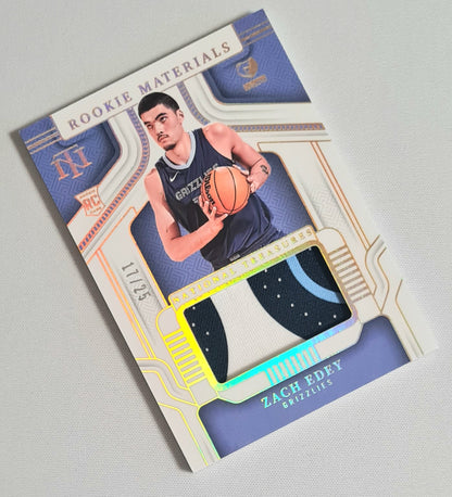 Zach Edey - 2024/25 Panini National Treasures Basketball NBA Memphis Grizzlies #RM-EDE /25 /Patch