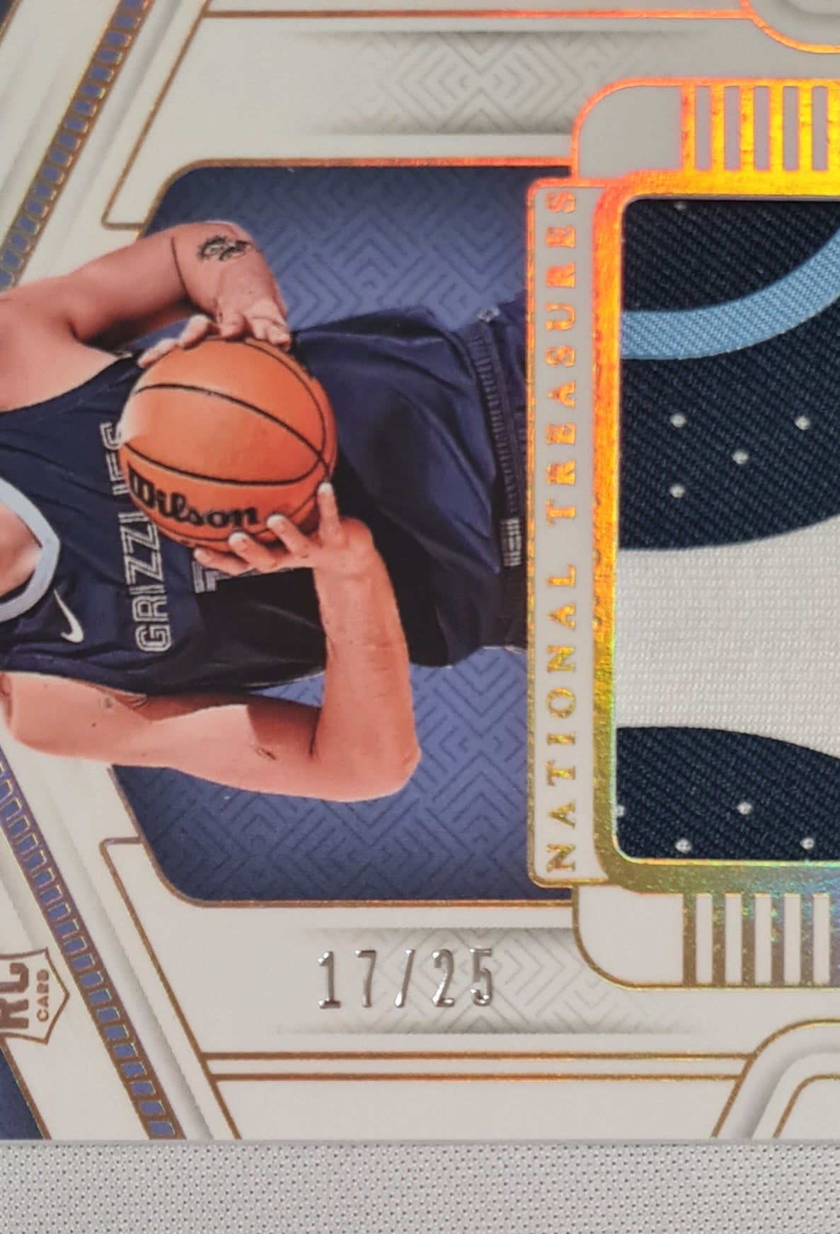 Zach Edey - 2024/25 Panini National Treasures Basketball NBA Memphis Grizzlies #RM-EDE /25 /Patch