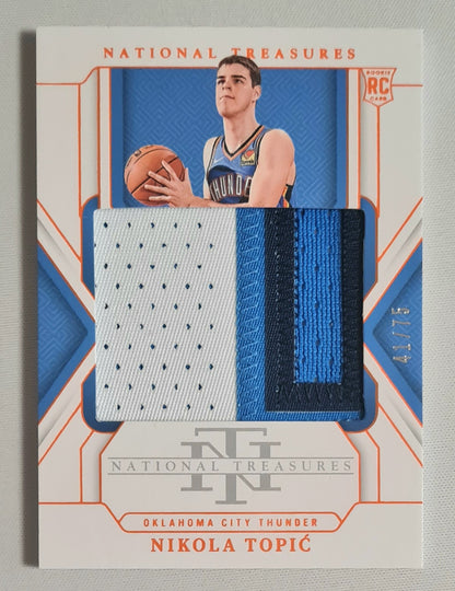 Nikola Topic - 2024/25 Panini National Treasures Basketball NBA Oklahoma City Thunder (RC) #157 /75 /Patch
