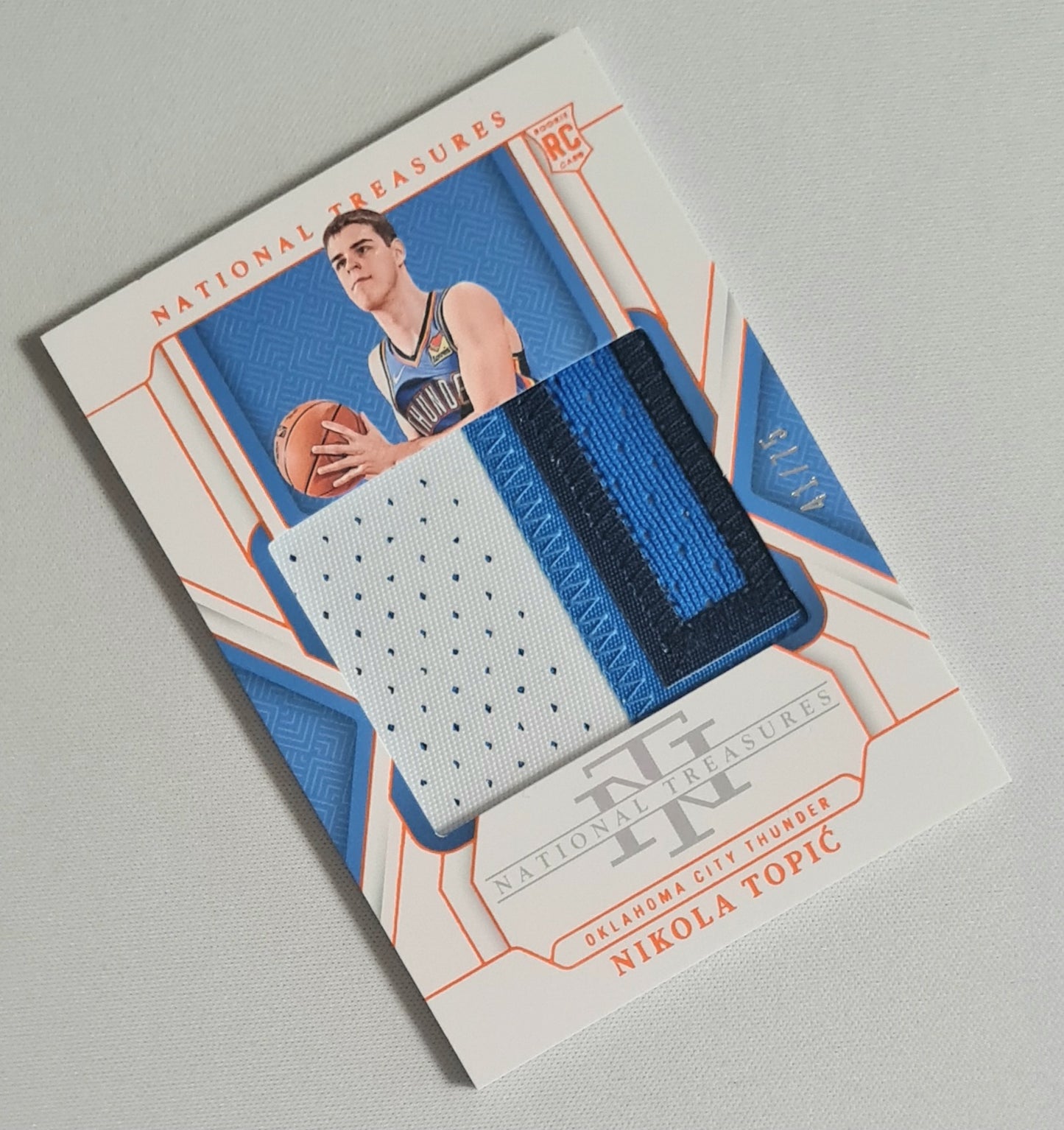 Nikola Topic - 2024/25 Panini National Treasures Basketball NBA Oklahoma City Thunder (RC) #157 /75 /Patch