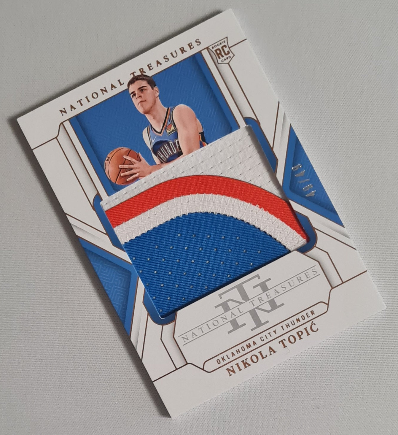 Nikola Topic - 2024/25 Panini National Treasures Basketball NBA Oklahoma City Thunder (RC) #157 /49 /Patch