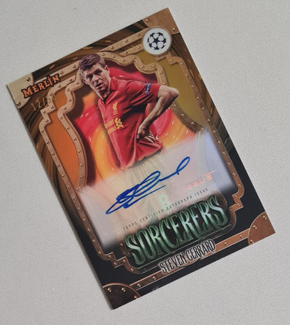 Steven Gerrard - 2024 Topps Merlin Sorcerers Liverpool FC #SA-GE /50 /Autograph