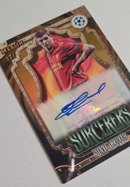 Steven Gerrard - 2024 Topps Merlin Sorcerers Liverpool FC #SA-GE /50 /Autograph