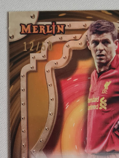 Steven Gerrard - 2024 Topps Merlin Sorcerers Liverpool FC #SA-GE /50 /Autograph