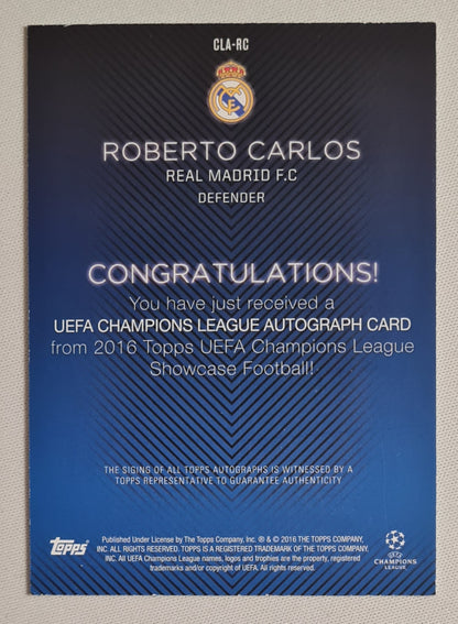 Roberto Carlos - 2016 Topps Real Madrid UEFA Champions League #CLA-RC /Autograph