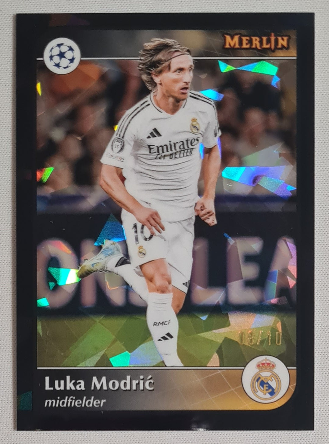 Luka Modric - 2025 Topps Merlin Collection Real Madrid C.F. (CL) #86 Atomic Refractor /10