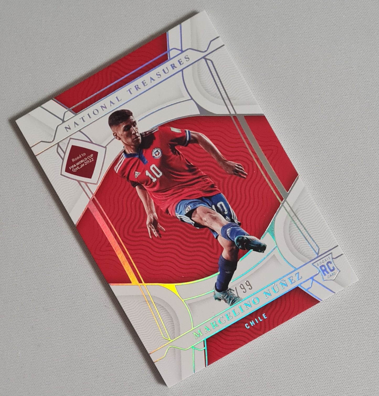 Marcelino Nunez - 2022 Panini National Treasure FIFA Road to World Cup Soccer National Team Chile #26 /99