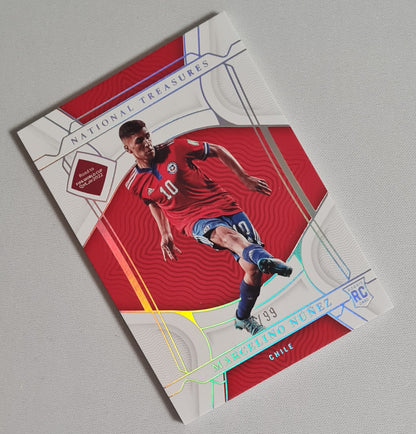 Marcelino Nunez - 2022 Panini National Treasure FIFA Road to World Cup Soccer National Team Chile #26 /99