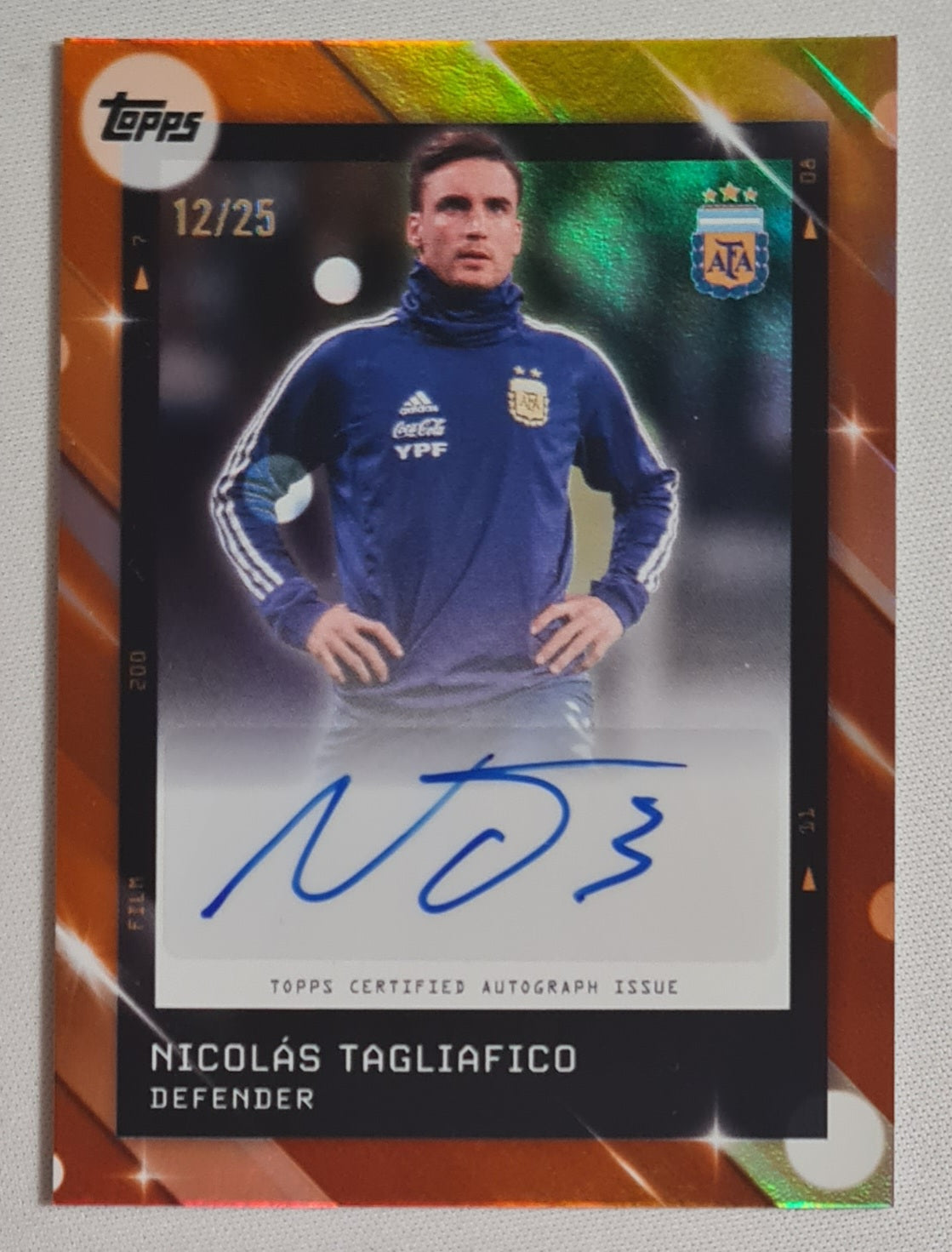 Nicolas Tagliafico - 2025 Topps National Team Argentina #AA-NT /25 /Autograph