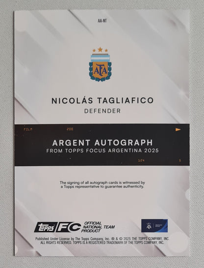 Nicolas Tagliafico - 2025 Topps National Team Argentina #AA-NT /25 /Autograph