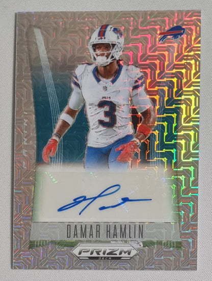 Damar Hamlin - 2024 Panini Prizm Deca Football NFL Bills #S-DHN /25 / Auto