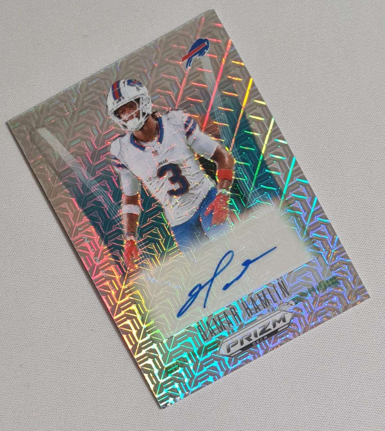Damar Hamlin - 2024 Panini Prizm Deca Football NFL Bills #S-DHN /25 / Auto