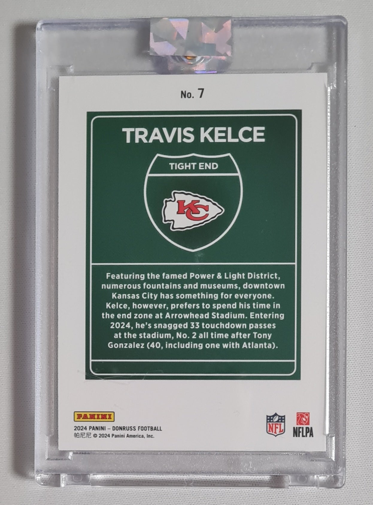 Travis Kelce - 2024 Panini Donruss Football NFL Chief DOWNTOWN #7