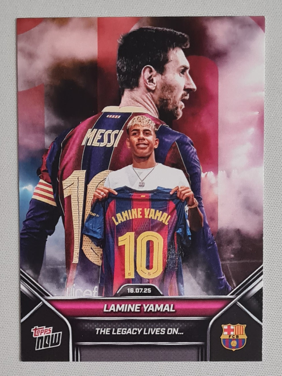 Lamine Yamal - 2025 Topps FC Barcelona "The Legacy lives on..." #002