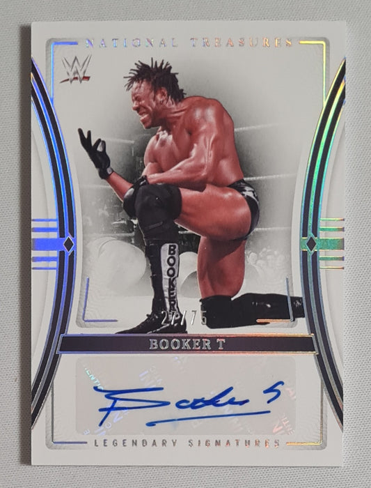 Booker T - 2024 Panini National Treasures WWE Wrestling Legends #LS-BKT /75  /Autograph