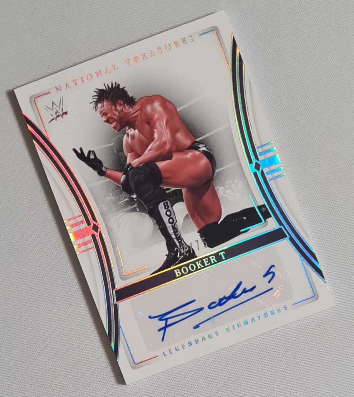 Booker T - 2024 Panini National Treasures WWE Wrestling Legends #LS-BKT /75  /Autograph
