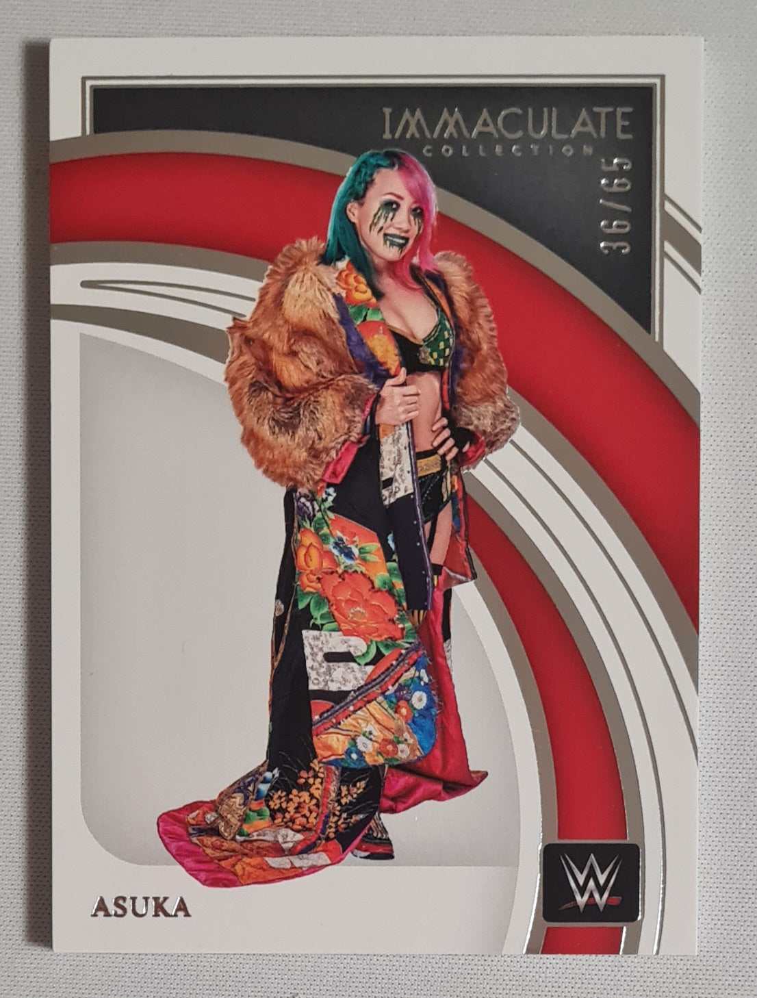 Asuka - 2022 Panini Immaculate Collection WWE Wrestling RAW #8 /65