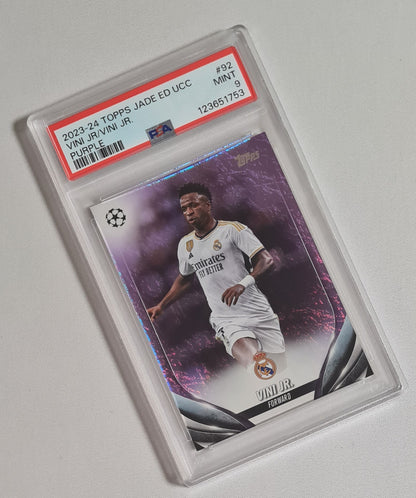 Vini Jr. - 2023/24 Topps Jade ED Real Madrid C.F. UC #92 Purple /15 PSA 9 MINT
