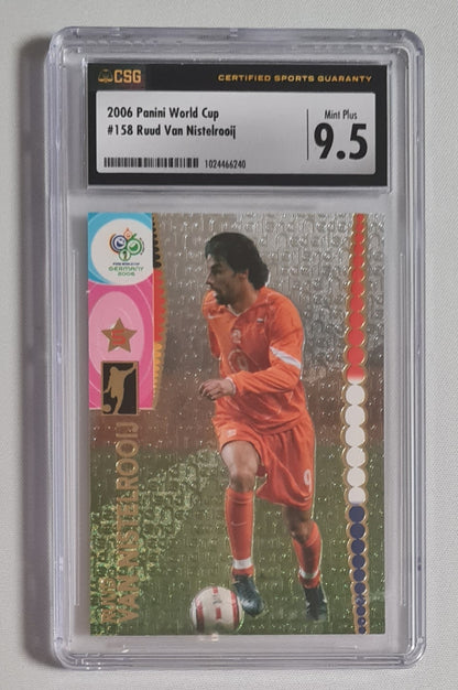Ruud van Nistelrooij - 2006 Panini World Cup Germany 2006 National Team Netherlands #158 CSG 9.5 MINT PLUS