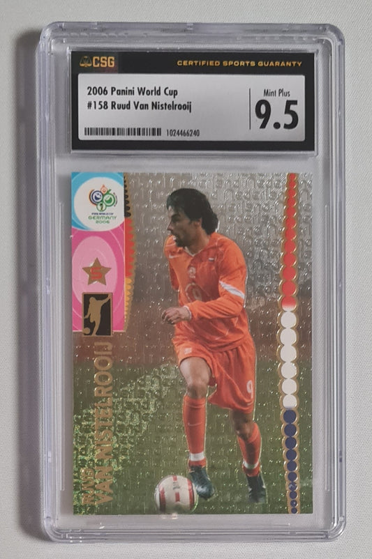 Ruud van Nistelrooij - 2006 Panini World Cup Germany 2006 National Team Netherlands #158 CSG 9.5 MINT PLUS