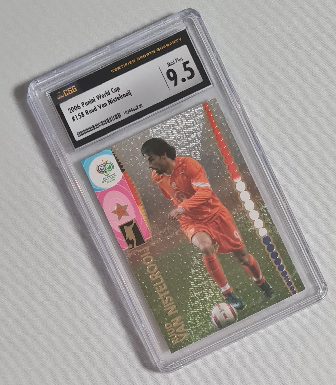 Ruud van Nistelrooij - 2006 Panini World Cup Germany 2006 National Team Netherlands #158 CSG 9.5 MINT PLUS