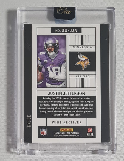 Justin Jefferson - 2024 Panini One Football Originals NFL Minnesota Vikings #00-JJN /49