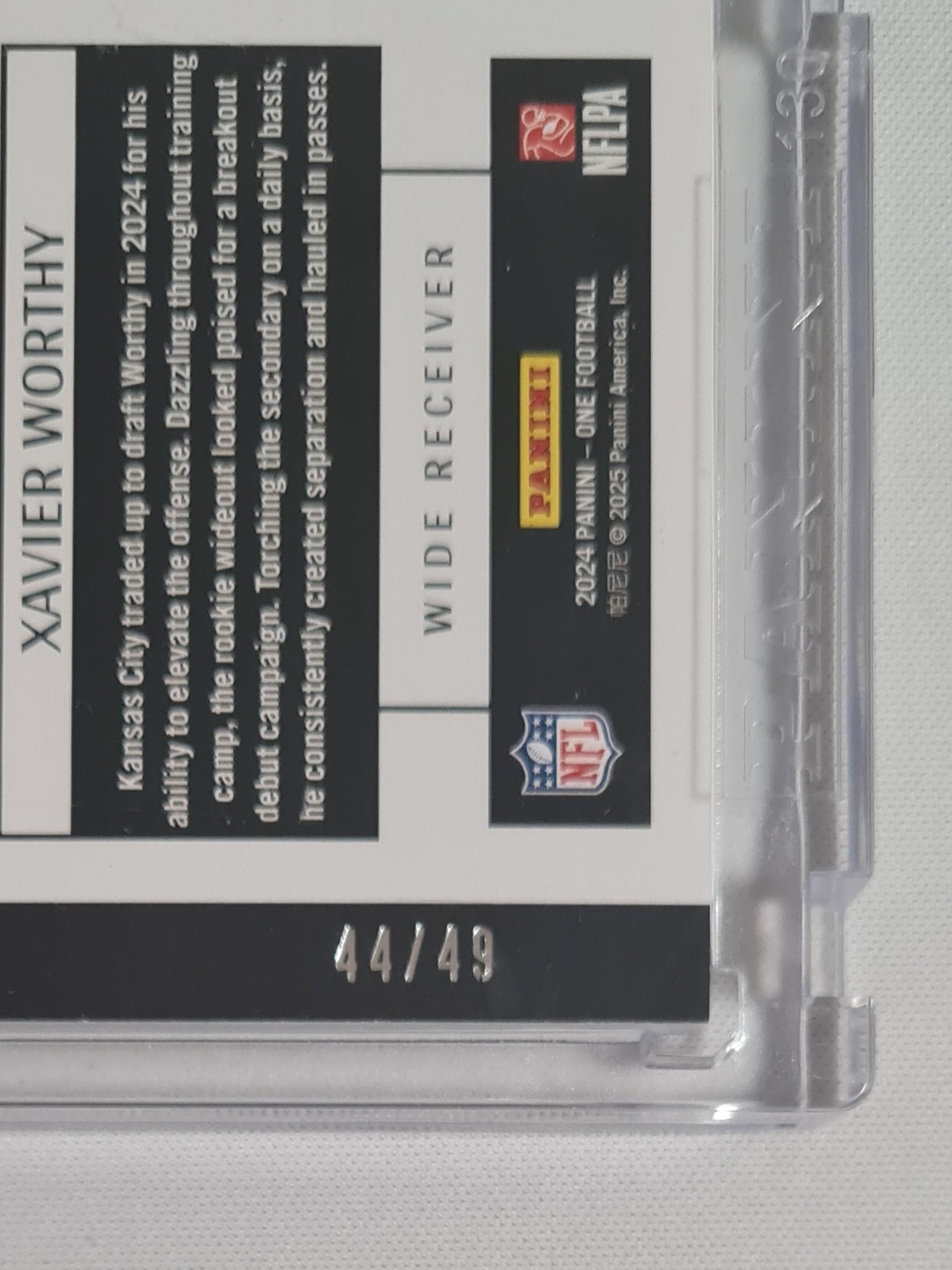 Xavier Worthy - 2024 Panini One Football Originals NFL Kansas City Chiefs #)00-XWY /49