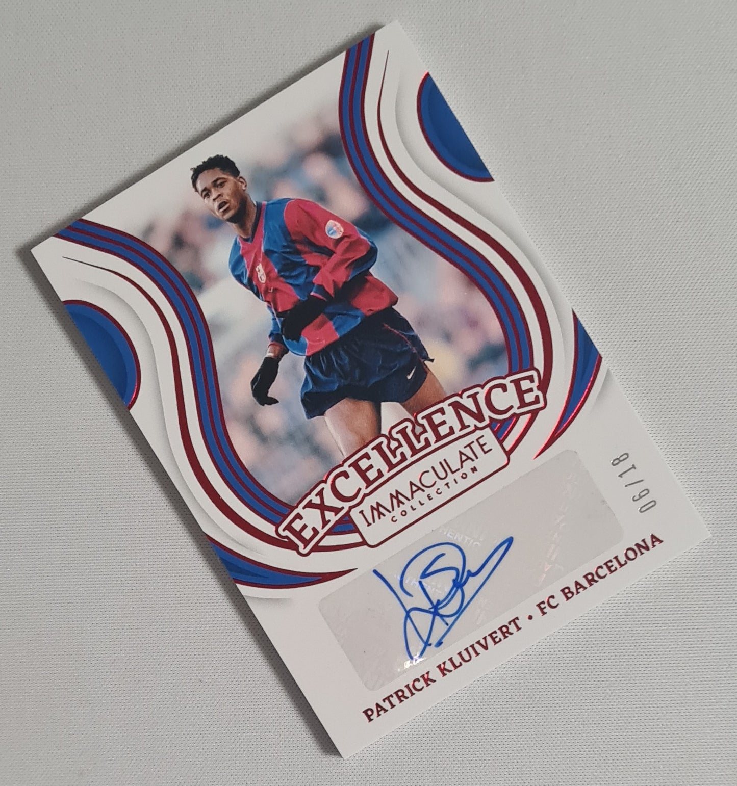 Patrick Kluivert - 2024/25 Panini Immaculate Collection Soccer FC Barcelona Excellence #EA-PK /18 /Auto Rare!