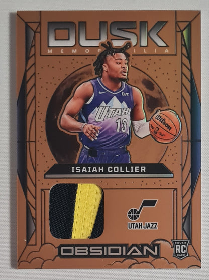 Osaiah Collier - 2024/25 Panini Obsidian Basletball Dusk Memorabilia NBA Utah Jazz #DM-COL /Patch /60