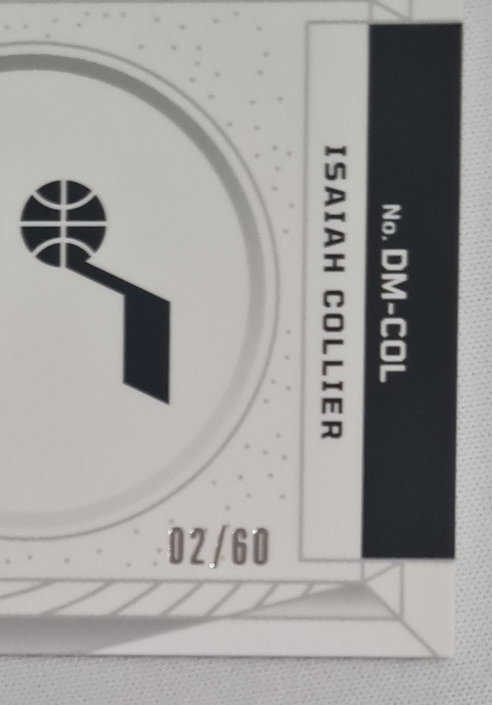 Osaiah Collier - 2024/25 Panini Obsidian Basletball Dusk Memorabilia NBA Utah Jazz #DM-COL /Patch /60