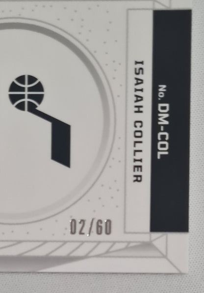 Osaiah Collier - 2024/25 Panini Obsidian Basletball Dusk Memorabilia NBA Utah Jazz #DM-COL /Patch /60