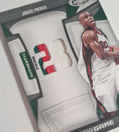 Jodie Meeks - 2010 Panini America Inc. 09/10 Certified - Fabric of the Game - Milwaukee Bucks #FOG-JM /Patch /25