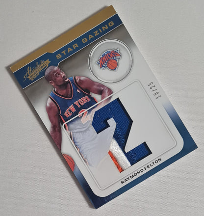 Raymond Felton - 2012/2013 Panini Absolute Basketball - Star Gazing - NBA New York Knicks #23 /Patch /25