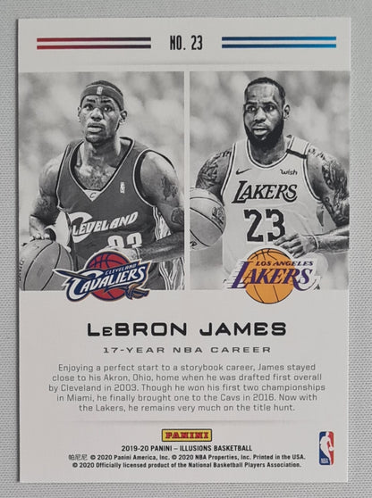 Lebron James - 2019/20 Panini Illusions Basketball Career Lineage NBA Caveliers/Lakers #23