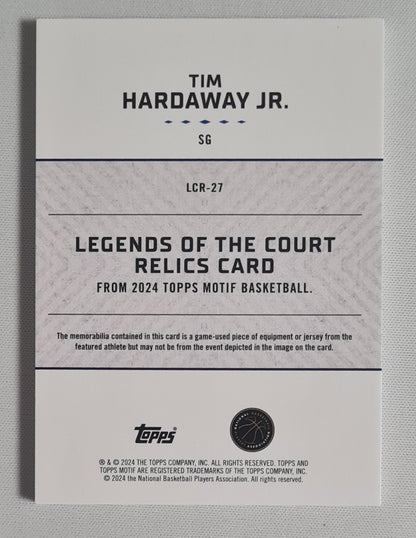 Tim Hardaway Jr. - 2024 Topps Motif NBA Basketball Legends of the Court #SG/LCR-27 /Game Worn Memorabilia /5