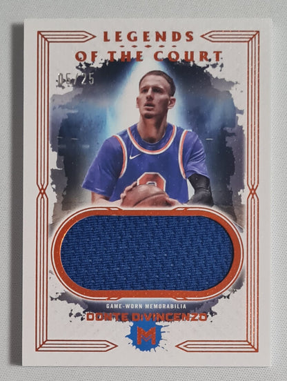 Donte DiVincenzo - 2024 Topps Motif NBA Basketball Legends of the Court #SG/LCR-13 /Game Worn Memorabilia /25
