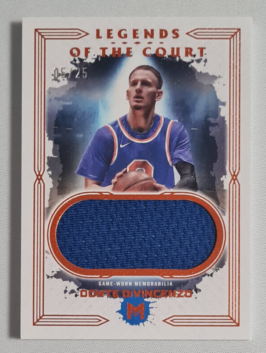 Donte DiVincenzo - 2024 Topps Motif NBA Basketball Legends of the Court #SG/LCR-13 /Game Worn Memorabilia /25
